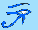 Desenho Olho de hórus pintado por hinata