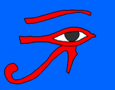 Desenho Olho de hórus pintado por EMI
