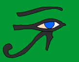 Desenho Olho de hórus pintado por Ryan