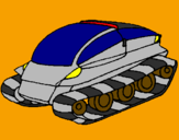 Desenho Nave tanque pintado por moto