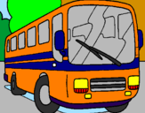 Desenho Autocarro pintado por onibus