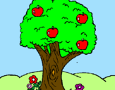 Desenho Macieira  pintado por ana alice