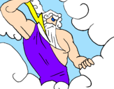 Desenho Zeus pintado por Zeus