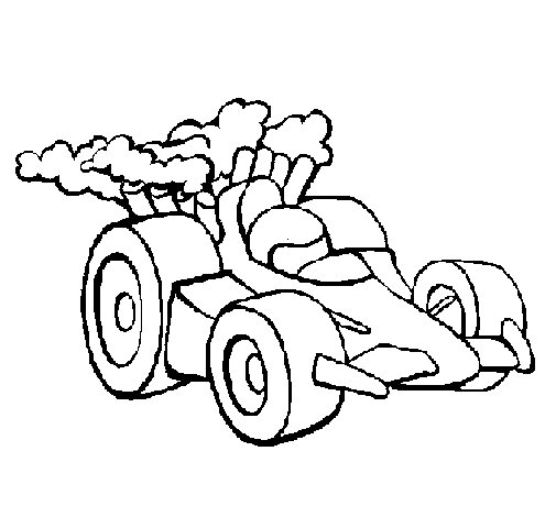Desenho Carro de Fórmula 1 pintado por =)