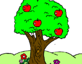 Desenho Macieira  pintado por ana alice