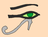 Desenho Olho de hórus pintado por Bianca