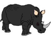 Desenho Rinoceronte pintado por rinoceronte