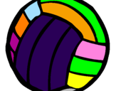 Desenho Bola de voleibol pintado por gjhvvbbhbv   bnh h  b m l
