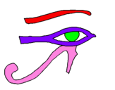 Desenho Olho de hórus pintado por Robertaaa