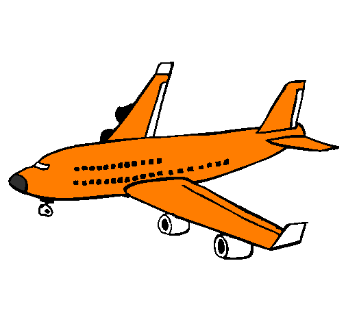 Desenho Avião de passageiros pintado por AVIAO   DA   GOL    RAFA