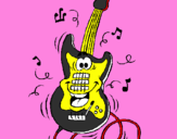 Desenho Guitarra pintado por itaecio