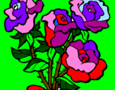 Desenho Ramo de rosas pintado por BIACOSTA