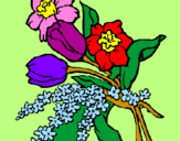 Desenho Ramo de flores pintado por sthefanny