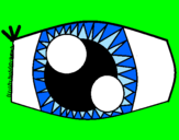 Desenho Olho pintado por camila marques