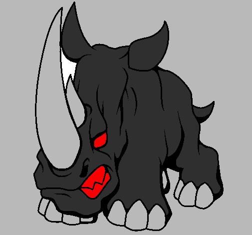 Desenho Rinoceronte II pintado por jardel bmx