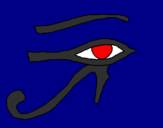 Desenho Olho de hórus pintado por kamila444