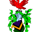 Desenho Escudo de armas e águia pintado por aguia de fogo