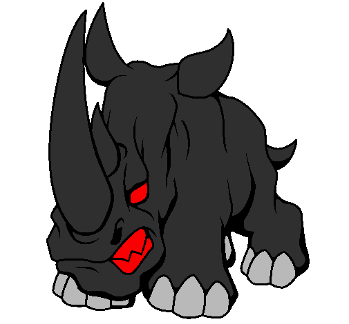 Desenho Rinoceronte II pintado por bmx
