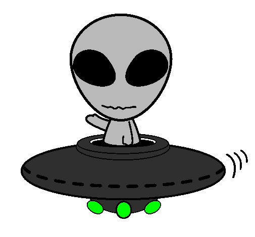 Desenho de Alien pintado e colorido por Usuário não registrado o