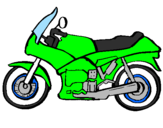 Desenho Motocicleta pintado por toti