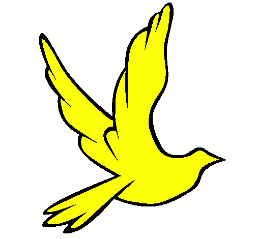 Desenho Pomba da paz a voar pintado por POMBO