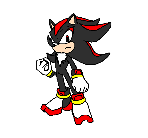 Desenhos de Shadow de Sonic para Colorir e Imprimir 
