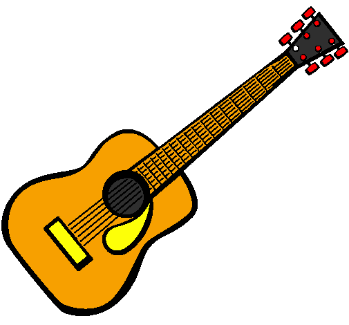 Desenho Guitarra espanhola II pintado por pandeiro