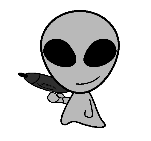 Desenhos de Aliens 10 para Colorir e Imprimir 