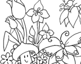 Desenho Fauna e Flora pintado por lilian