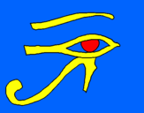 Desenho Olho de hórus pintado por thiago ferreira