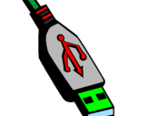 Desenho USB pintado por maria eduarda