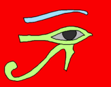 Desenho Olho de hórus pintado por SAMABRA