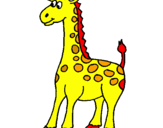 Desenho Girafa pintado por kaio