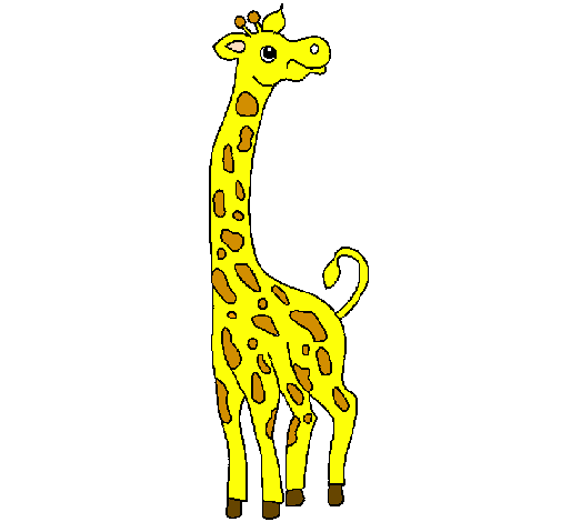 Desenho Girafa pintado por li