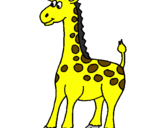 Desenho Girafa pintado por Debora