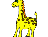 Desenho Girafa pintado por caio