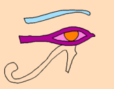 Desenho Olho de hórus pintado por ERIK