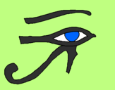 Desenho Olho de hórus pintado por Eluana