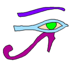Desenho Olho de hórus pintado por Amanda