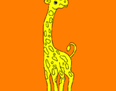 Desenho Girafa pintado por  jirafinha
