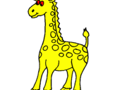 Desenho Girafa pintado por vitor