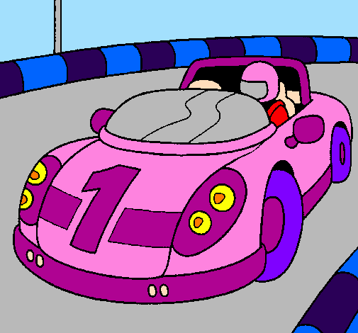 Desenho de Carro de corridas para Colorir - Colorir.com