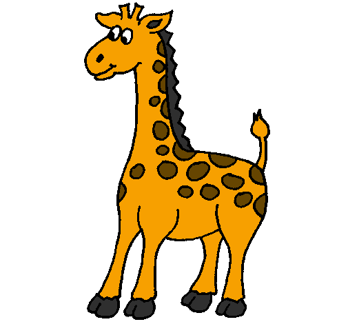 Desenho Girafa pintado por julia