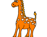 Desenho Girafa pintado por iara