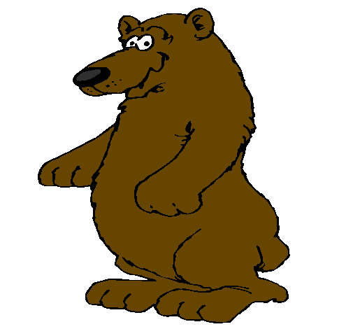 Desenho Urso pintado por urso     pardo thiago