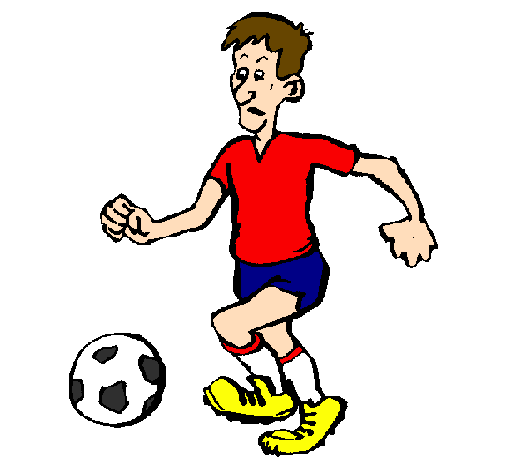 Desenho Jogador de futebol pintado por jogador