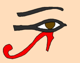 Desenho Olho de hórus pintado por Deyse