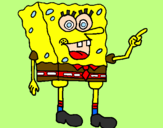 Desenho SpongeBob pintado por JOSE EMANUEL