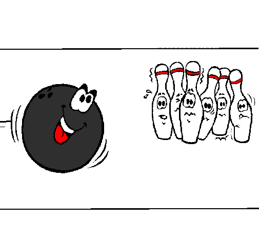 Desenho Bola de bowling pintado por carlos v.