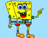 Desenho SpongeBob pintado por lucas